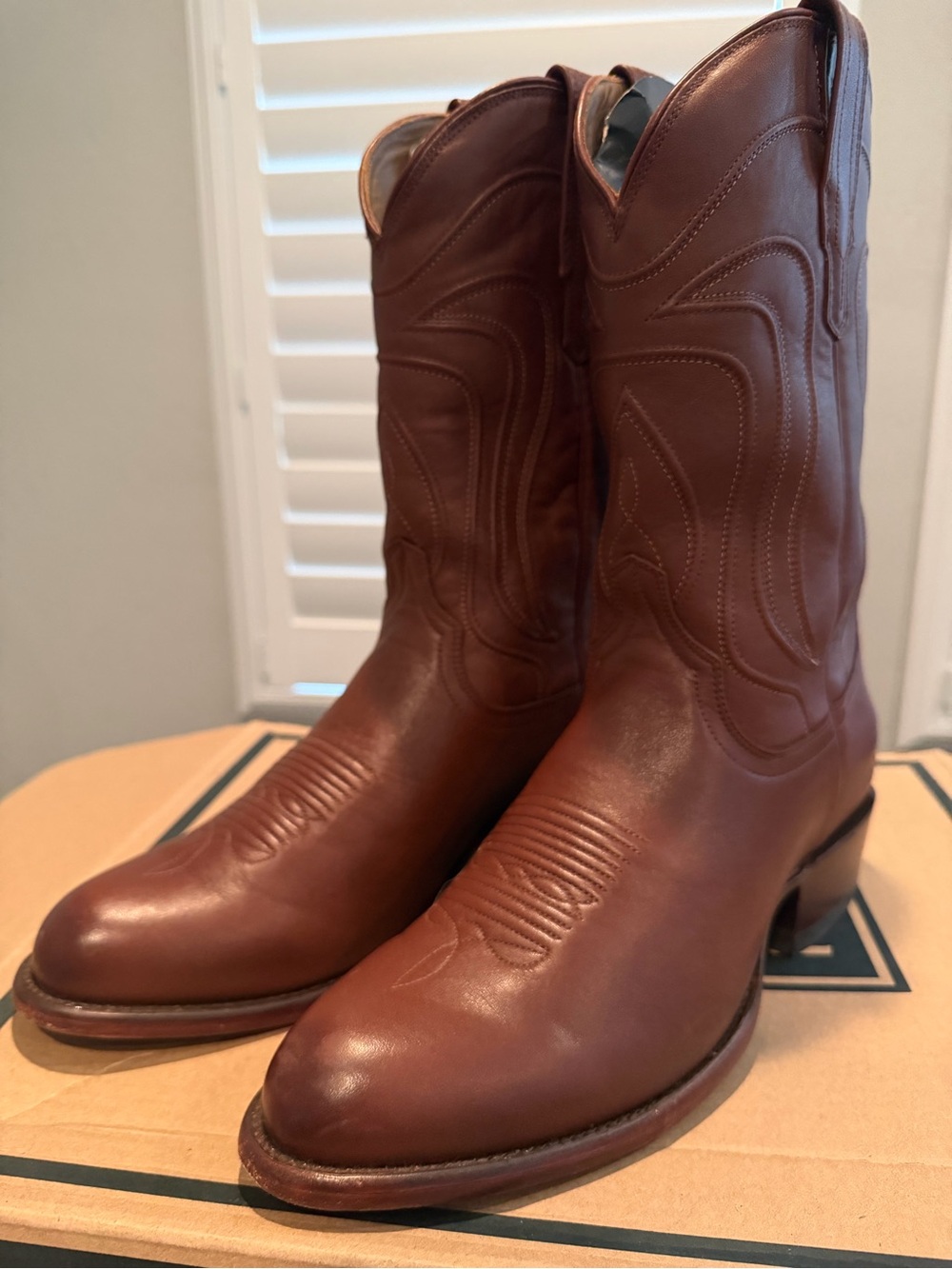 Tecovas Men's Brown Leather Western Boots